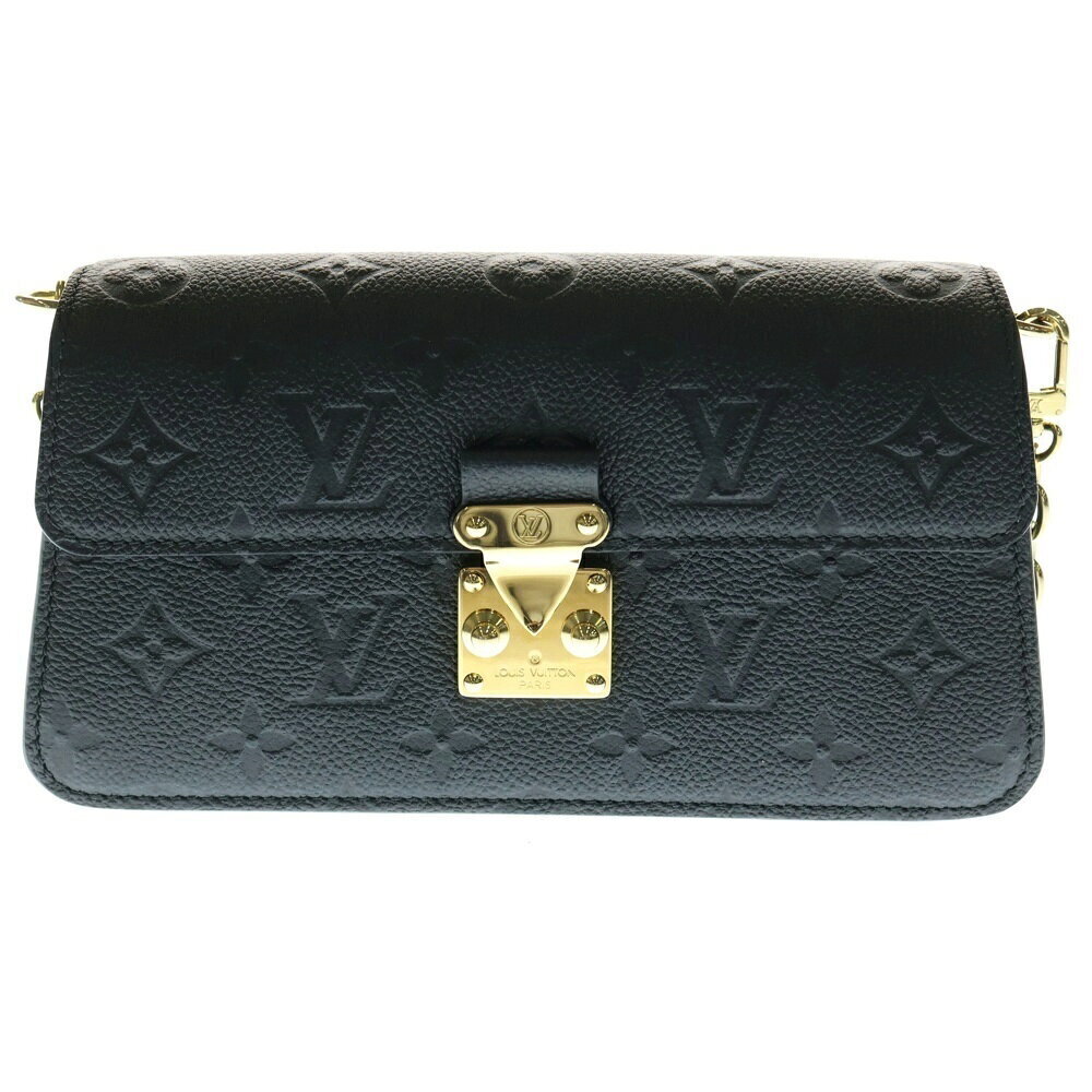 Louis Vuitton Empreinte Wallet on Chain Metis Long Leather Shoulder Bag Black